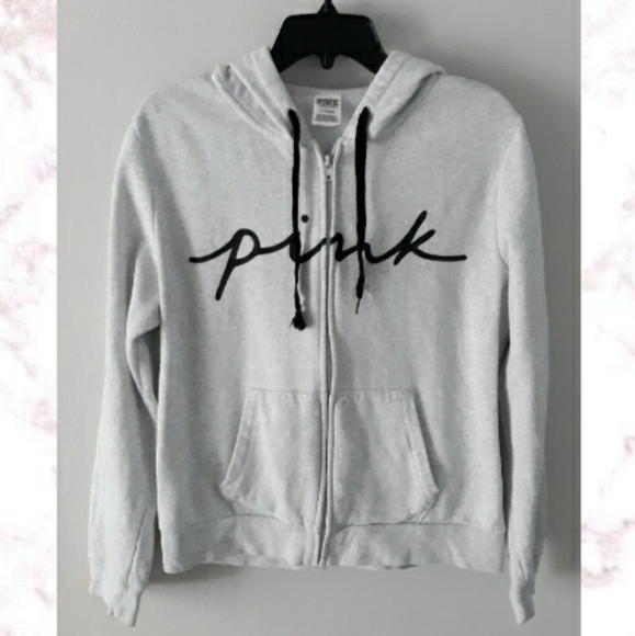 PINK Victoria's Secret Tops - PINK Victoria's Secret Zip Hoodie
